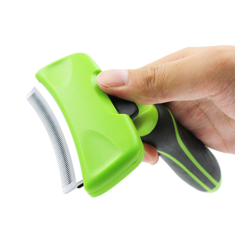Pet Deshedding Rake Comb – Stainless Steel Undercoat Brush