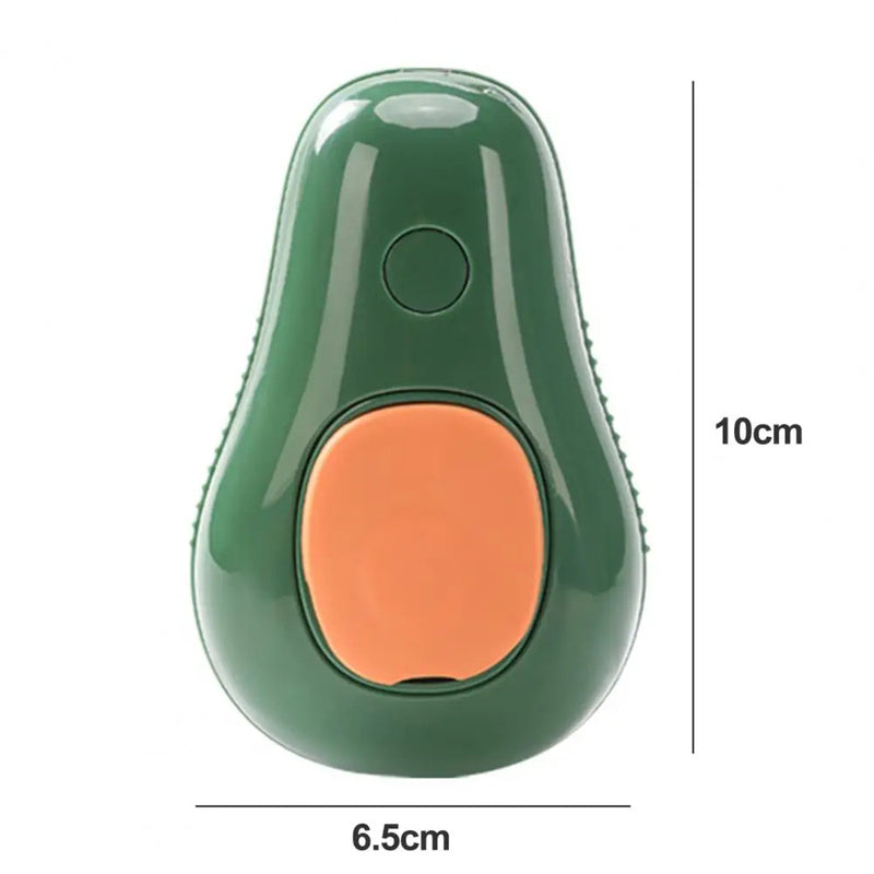 Steamy Self-Cleaning Cat Brush – Avocado-Shaped Electric Grooming Tool