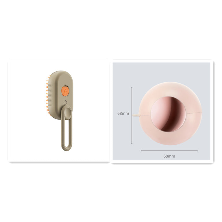 3-in-1 Electric Steam Pet Brush – Deshedding & Massage Tool