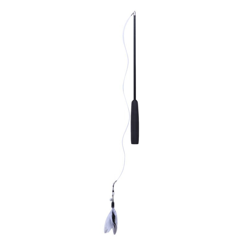 Retractable Cat Teaser Wand – 3-Section Interactive Cat Toy