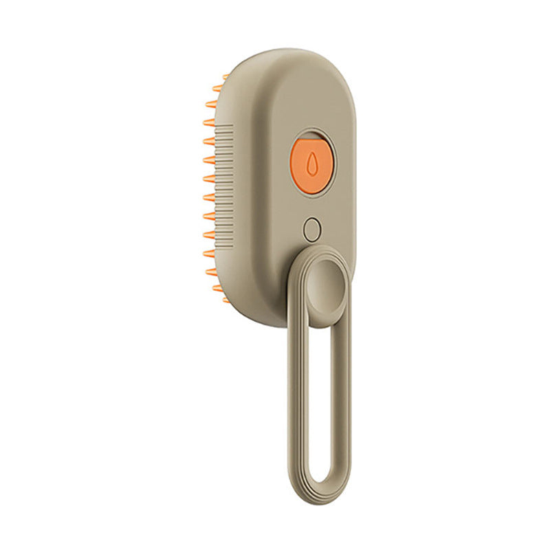 3-in-1 Electric Steam Pet Brush – Deshedding & Massage Tool