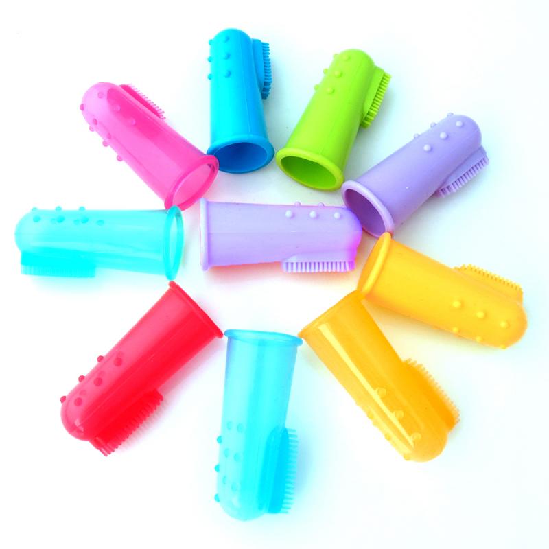 Soft Silicone Pet Finger Toothbrush – Dental Care for Dogs & Cats