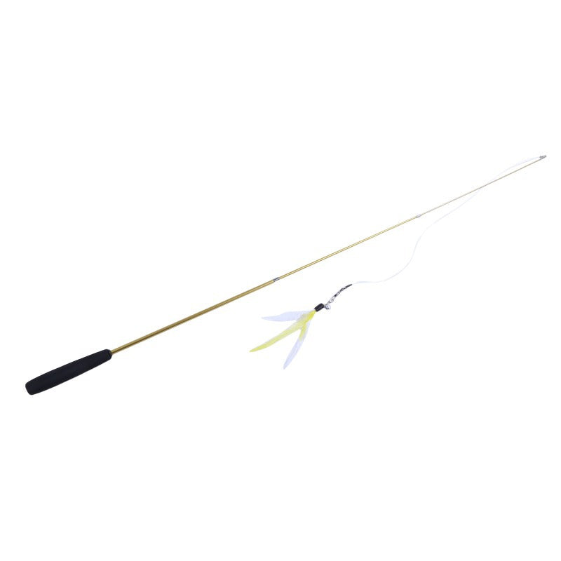 Retractable Cat Teaser Wand – 3-Section Interactive Cat Toy