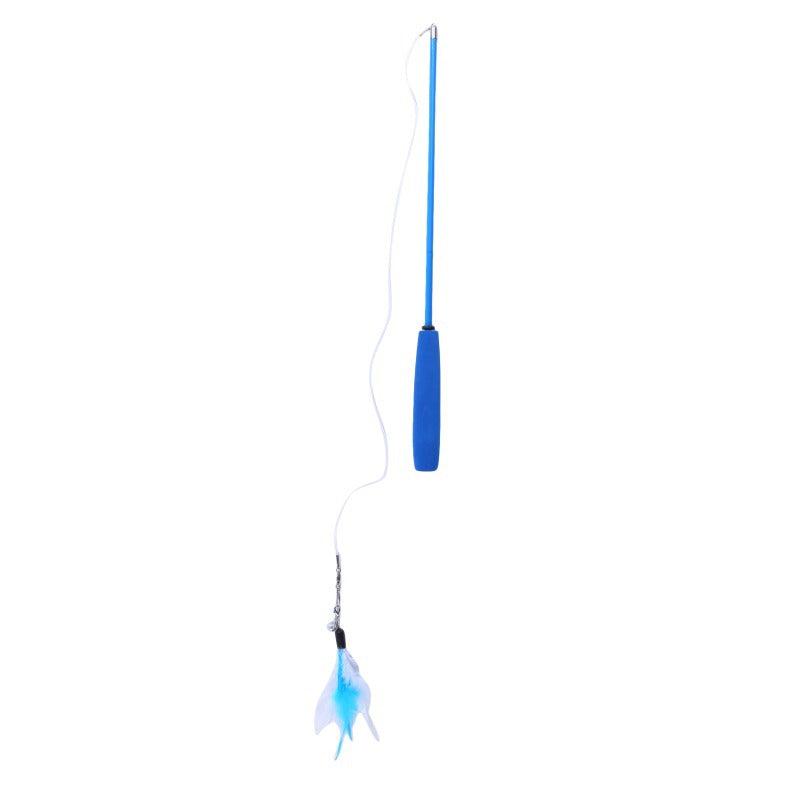 Retractable Cat Teaser Wand – 3-Section Interactive Cat Toy