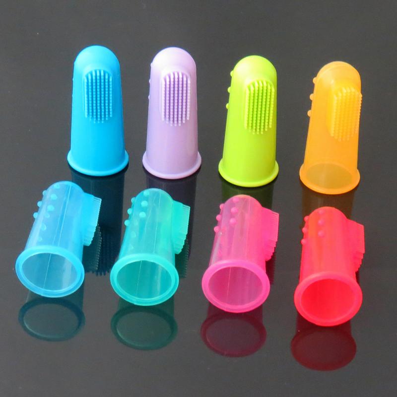 Soft Silicone Pet Finger Toothbrush – Dental Care for Dogs & Cats