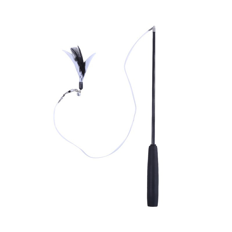 Retractable Cat Teaser Wand – 3-Section Interactive Cat Toy