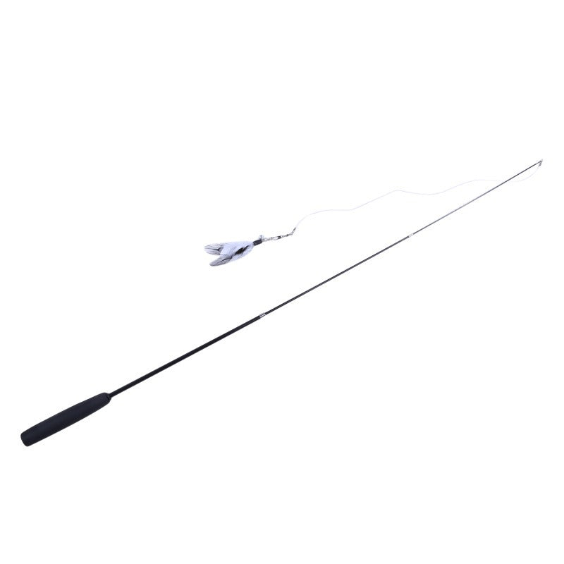 Retractable Cat Teaser Wand – 3-Section Interactive Cat Toy
