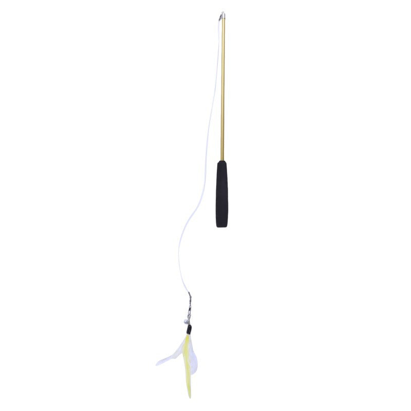 Retractable Cat Teaser Wand – 3-Section Interactive Cat Toy