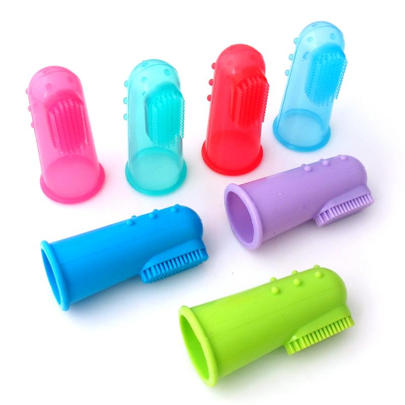 Soft Silicone Pet Finger Toothbrush – Dental Care for Dogs & Cats
