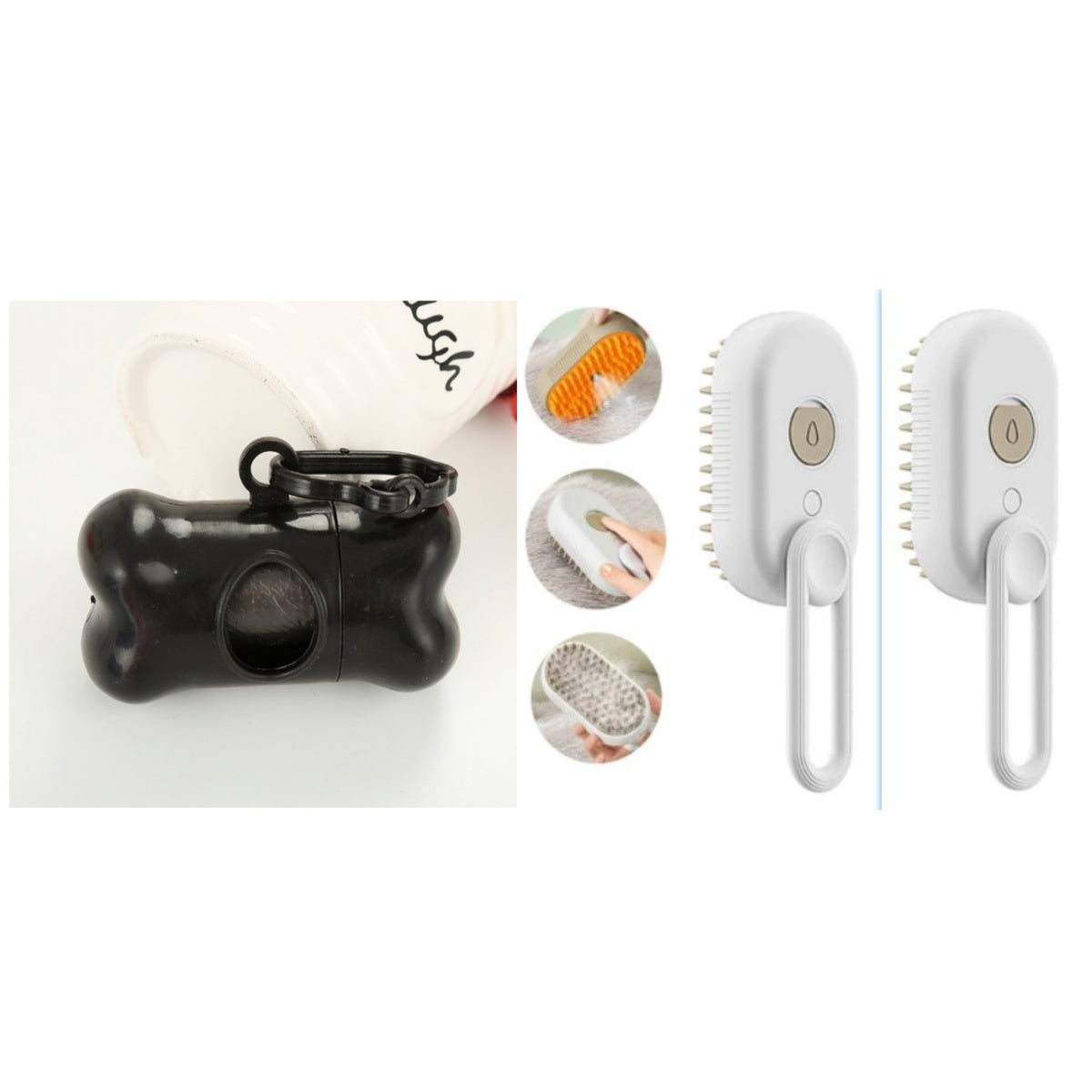 3-in-1 Electric Steam Pet Brush – Deshedding & Massage Tool