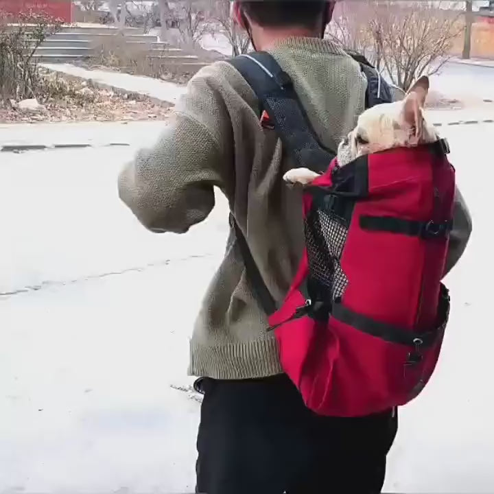Pet Travel Backpack Carrier – Breathable Outdoor Carrier Bag